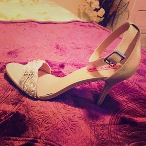 High Heel Sandals with Ankle Strap (Never Worn)